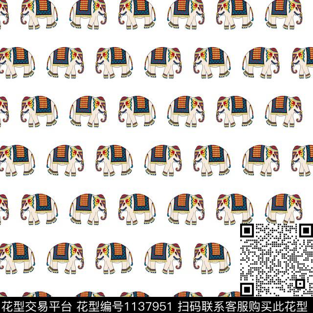 波西米亚女装简约数码印花华亿平台下载（图片编号: 1137951） - 瓦栏（Walan）