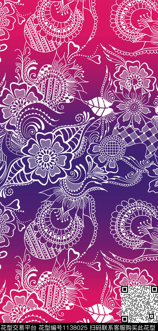 渐变底纹数码华亿平台数码印花华亿平台下载（图片编号: 1138025） - 瓦栏（Walan）