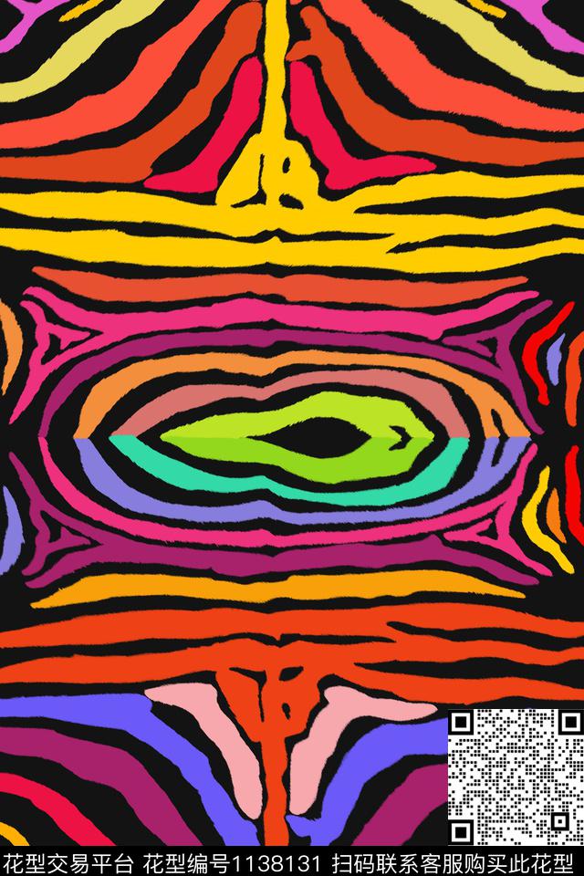 colorfulzebrastripes传统印花华亿平台下载（图片编号: 1138131） - 瓦栏（Walan）