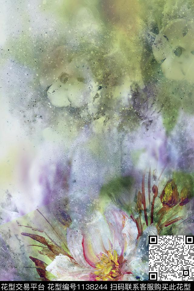 定位花数码华亿平台花卉数码印花华亿平台下载（图片编号: 1138244） - 瓦栏（Walan）