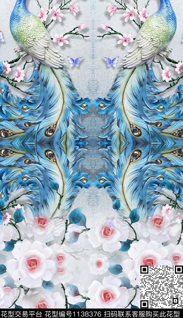 波西米亚中老年花纹数码印花华亿平台下载（图片编号: 1138376） - 瓦栏（Walan）