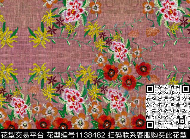 复古波西米亚杭州数码印花华亿平台下载（图片编号: 1138482） - 瓦栏（Walan）