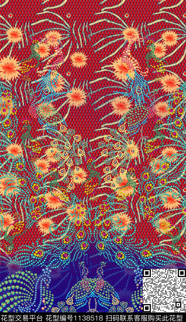 复古波西米亚杭州数码印花华亿平台下载（图片编号: 1138518） - 瓦栏（Walan）