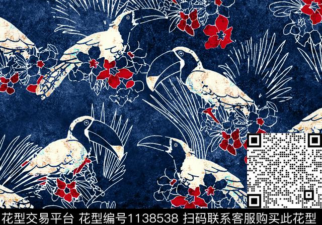 满版散花大牌风定位花数码印花华亿平台下载（图片编号: 1138538） - 瓦栏（Walan）