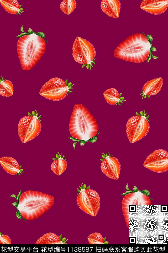 桃花童装淑女数码印花华亿平台下载（图片编号: 1138587） - 瓦栏（Walan）