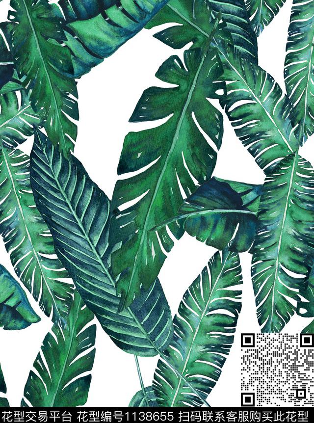 热带华亿平台植物绿植树叶传统印花华亿平台下载（图片编号: 1138655） - 瓦栏（Walan）