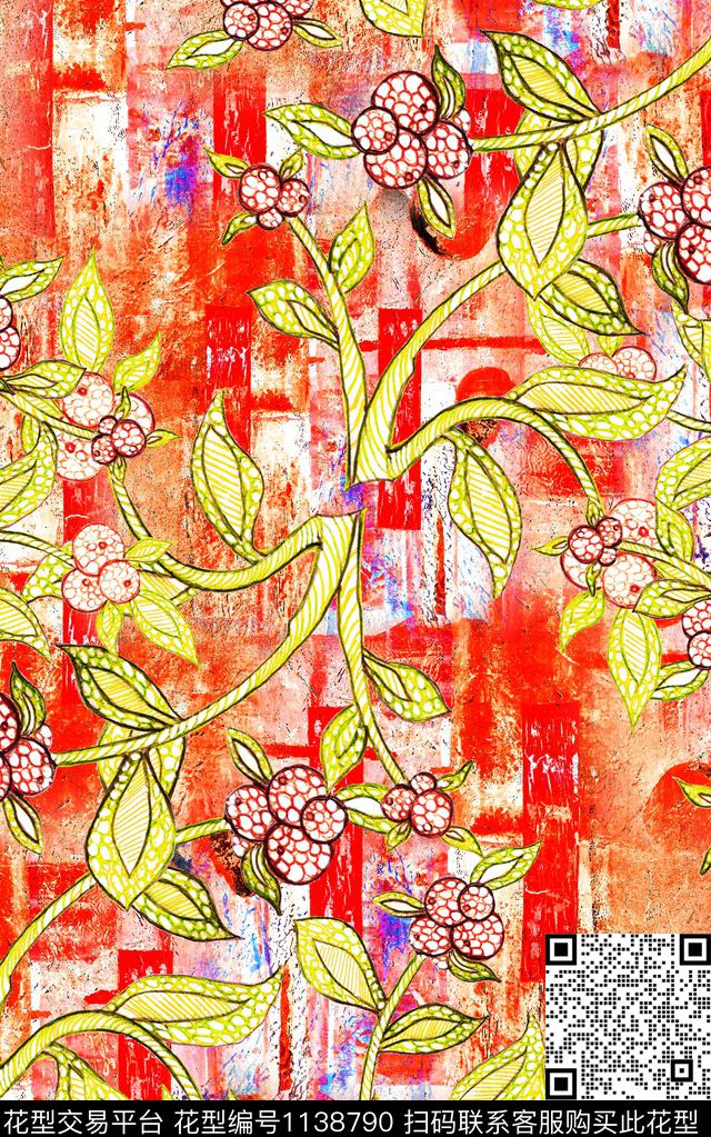 数码华亿平台中老年民族风数码印花华亿平台下载（图片编号: 1138790） - 瓦栏（Walan）