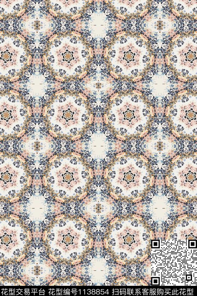 休闲大牌风花卉数码印花华亿平台下载（图片编号: 1138854） - 瓦栏（Walan）