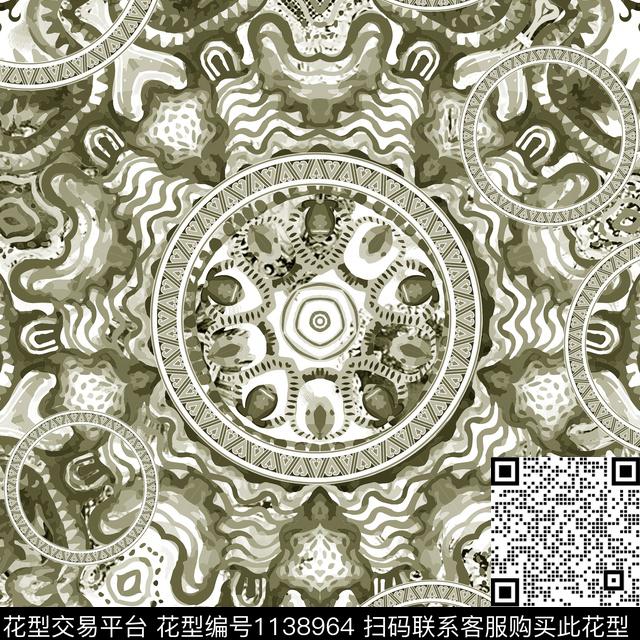 抽象大牌风炫彩数码印花华亿平台下载（图片编号: 1138964） - 瓦栏（Walan）