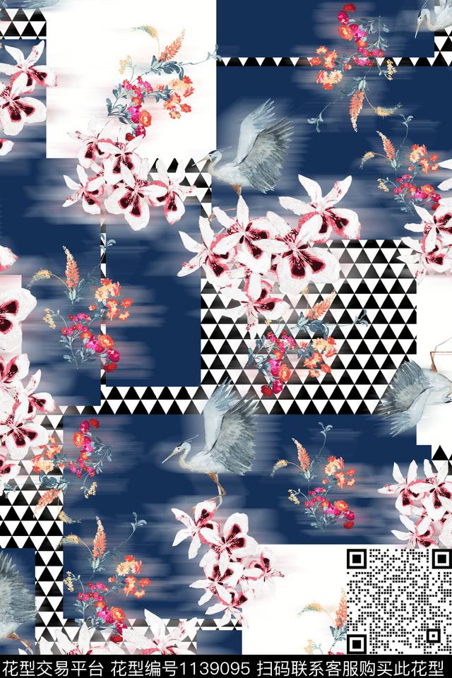 格子数码华亿平台几何数码印花华亿平台下载（图片编号: 1139095） - 瓦栏（Walan）