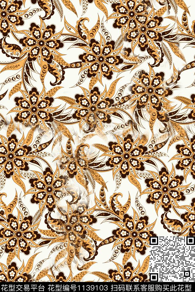 秋冬华亿平台肌理抽象数码印花华亿平台下载（图片编号: 1139103） - 瓦栏（Walan）