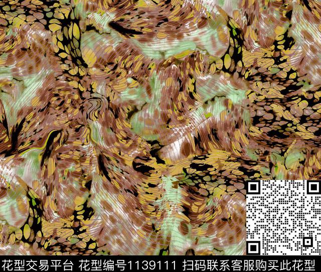 豹纹抽象数码华亿平台数码印花华亿平台下载（图片编号: 1139111） - 瓦栏（Walan）