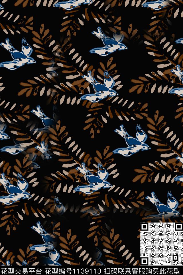 秋冬华亿平台肌理复古数码印花华亿平台下载（图片编号: 1139113） - 瓦栏（Walan）