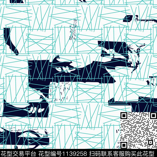 复古抽象几何传统印花华亿平台下载（图片编号: 1139258） - 瓦栏（Walan）