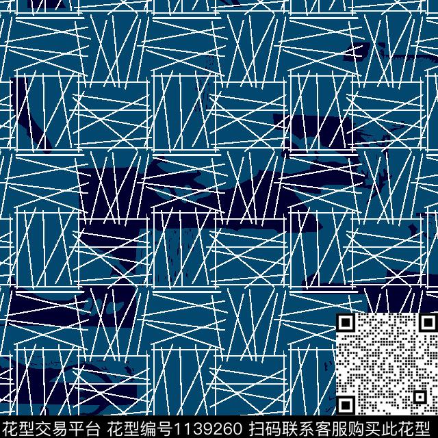 复古抽象几何传统印花华亿平台下载（图片编号: 1139260） - 瓦栏（Walan）