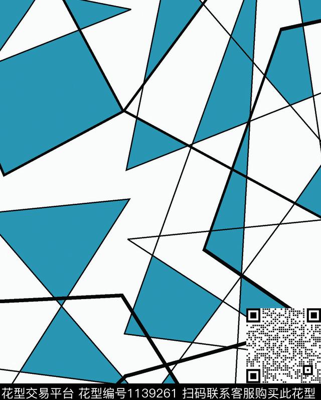 复古抽象几何传统印花华亿平台下载（图片编号: 1139261） - 瓦栏（Walan）