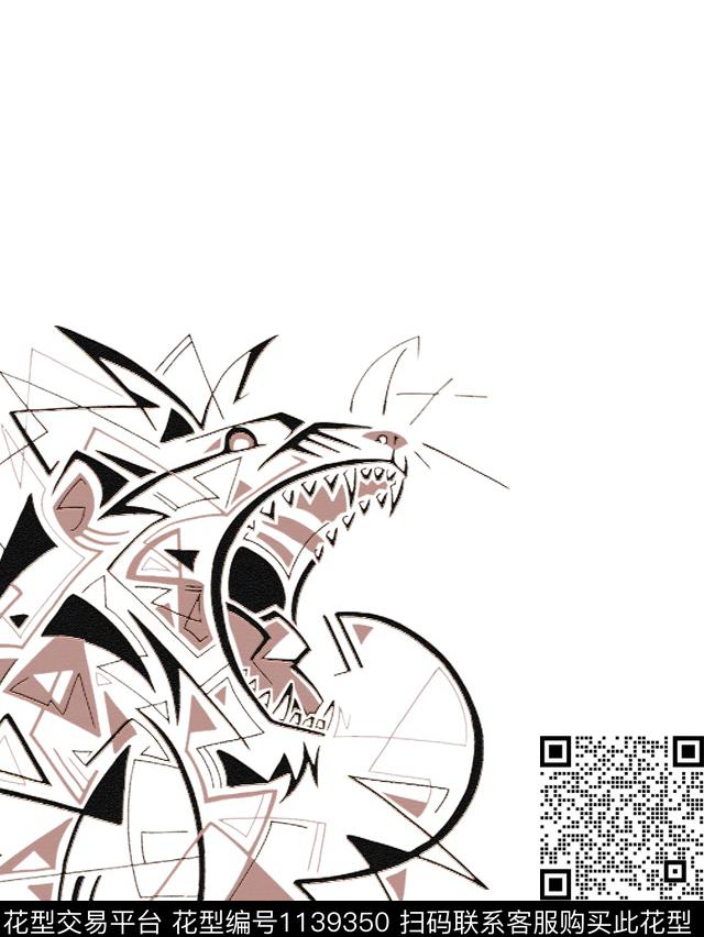 动物大牌风男装传统印花华亿平台下载（图片编号: 1139350） - 瓦栏（Walan）