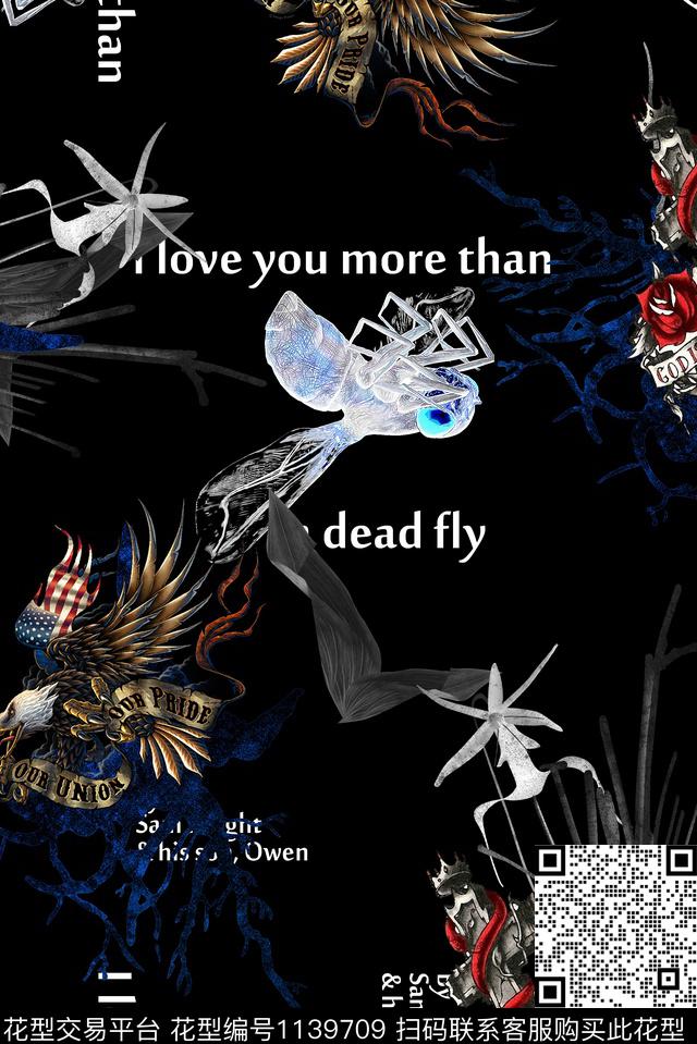 潮牌大牌风花卉数码印花华亿平台下载（图片编号: 1139709） - 瓦栏（Walan）