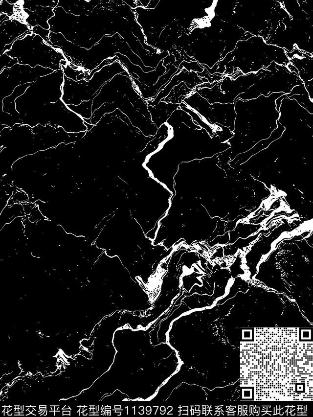 纹理黑白华亿平台裂纹传统印花华亿平台下载（图片编号: 1139792） - 瓦栏（Walan）