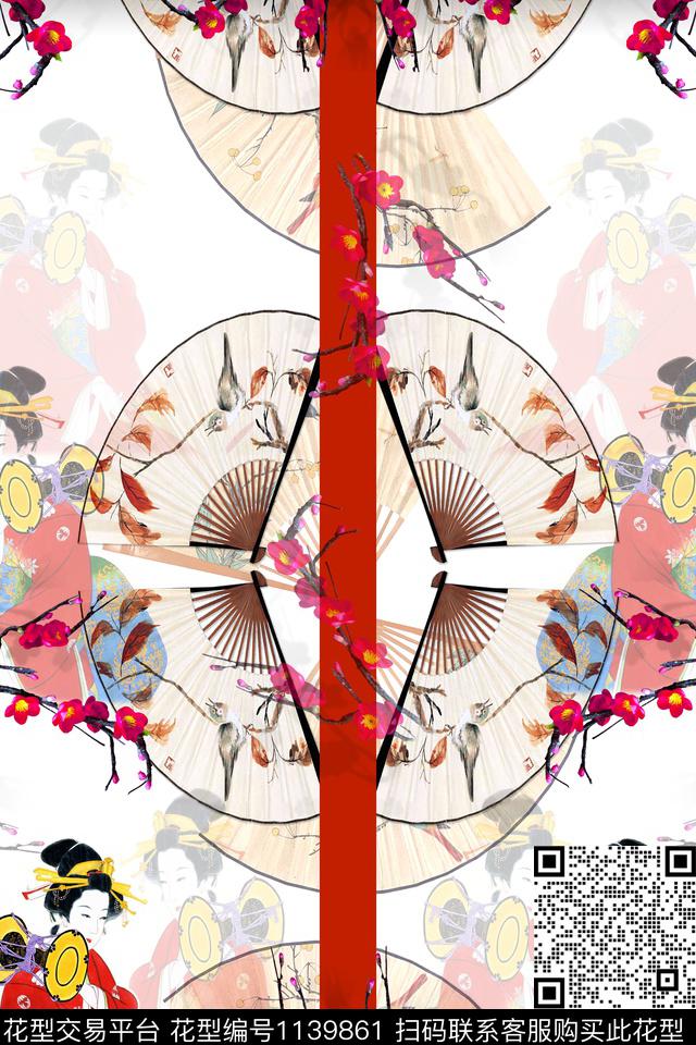 人物定位花民族风数码印花华亿平台下载（图片编号: 1139861） - 瓦栏（Walan）