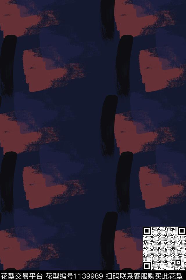 几何精致几何手绘线条笔触数码印花华亿平台下载（图片编号: 1139989） - 瓦栏（Walan）