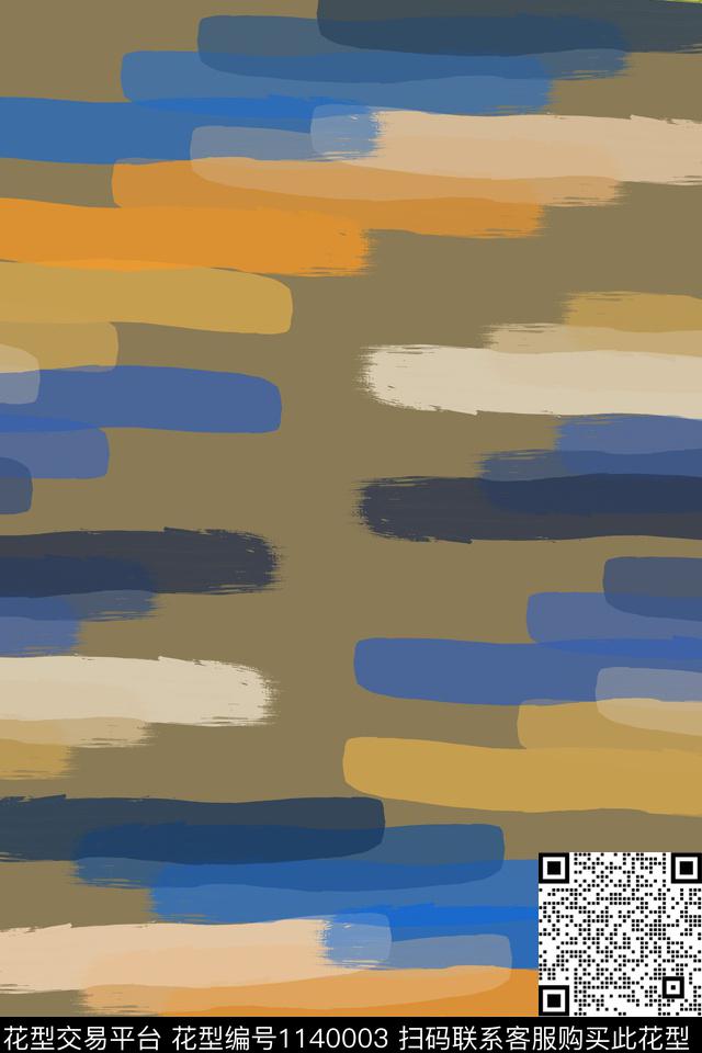 几何精致几何手绘线条笔触数码印花华亿平台下载（图片编号: 1140003） - 瓦栏（Walan）