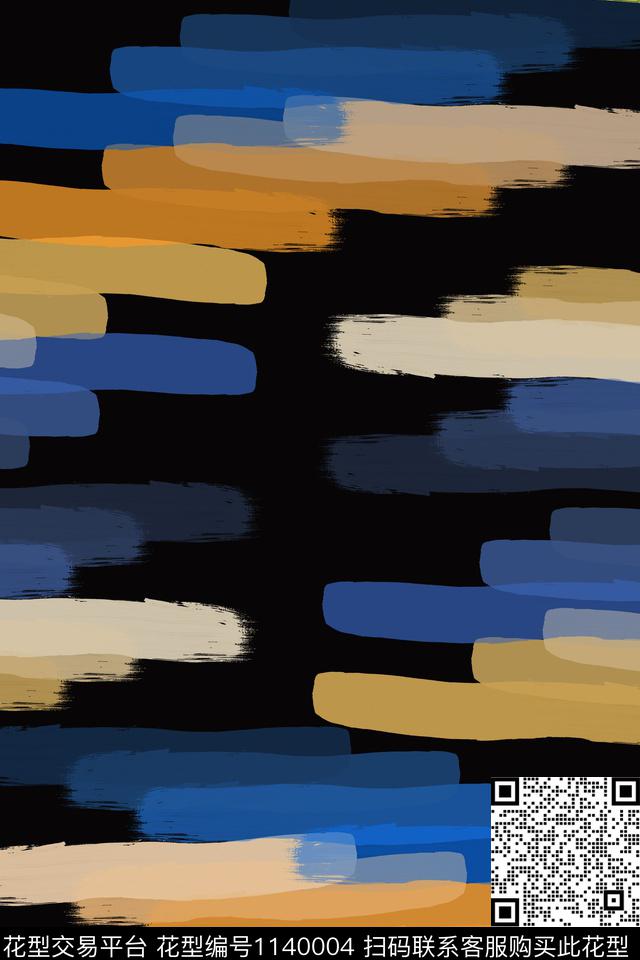 几何精致几何手绘线条笔触数码印花华亿平台下载（图片编号: 1140004） - 瓦栏（Walan）