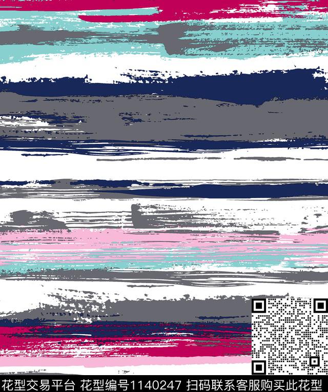 传统华亿平台大牌风条纹传统印花华亿平台下载（图片编号: 1140247） - 瓦栏（Walan）