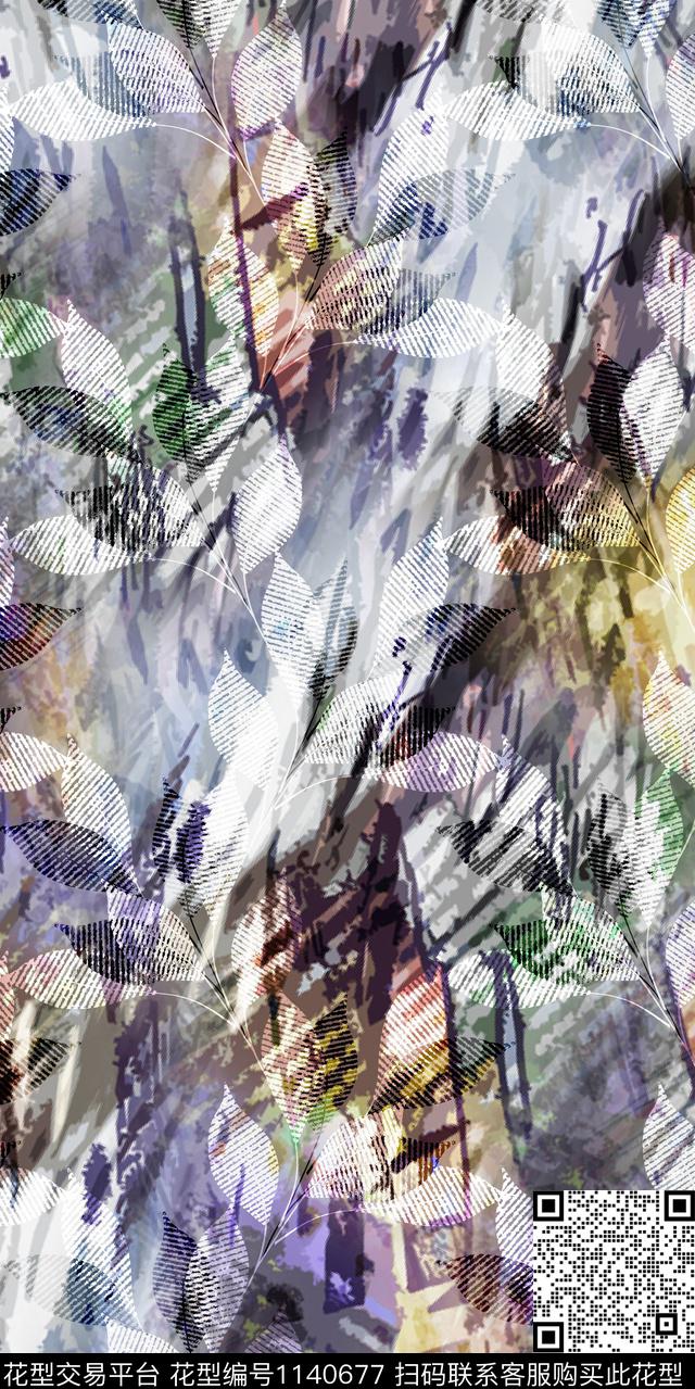 抽象大牌风数码华亿平台数码印花华亿平台下载（图片编号: 1140677） - 瓦栏（Walan）