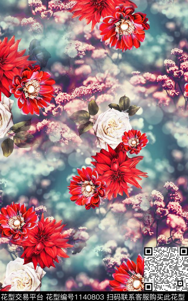 数码华亿平台照片花卉花卉数码印花华亿平台下载（图片编号: 1140803） - 瓦栏（Walan）