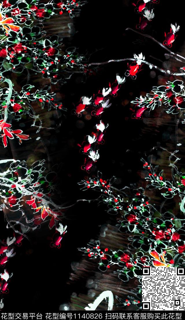 定位花数码华亿平台花卉数码印花华亿平台下载（图片编号: 1140826） - 瓦栏（Walan）