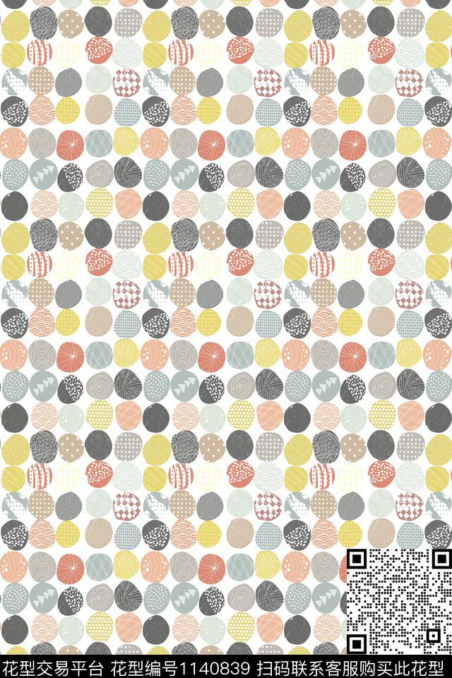 手绘卡通休闲数码印花华亿平台下载（图片编号: 1140839） - 瓦栏（Walan）