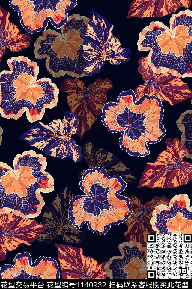女装小碎花花卉数码印花华亿平台下载（图片编号: 1140932） - 瓦栏（Walan）