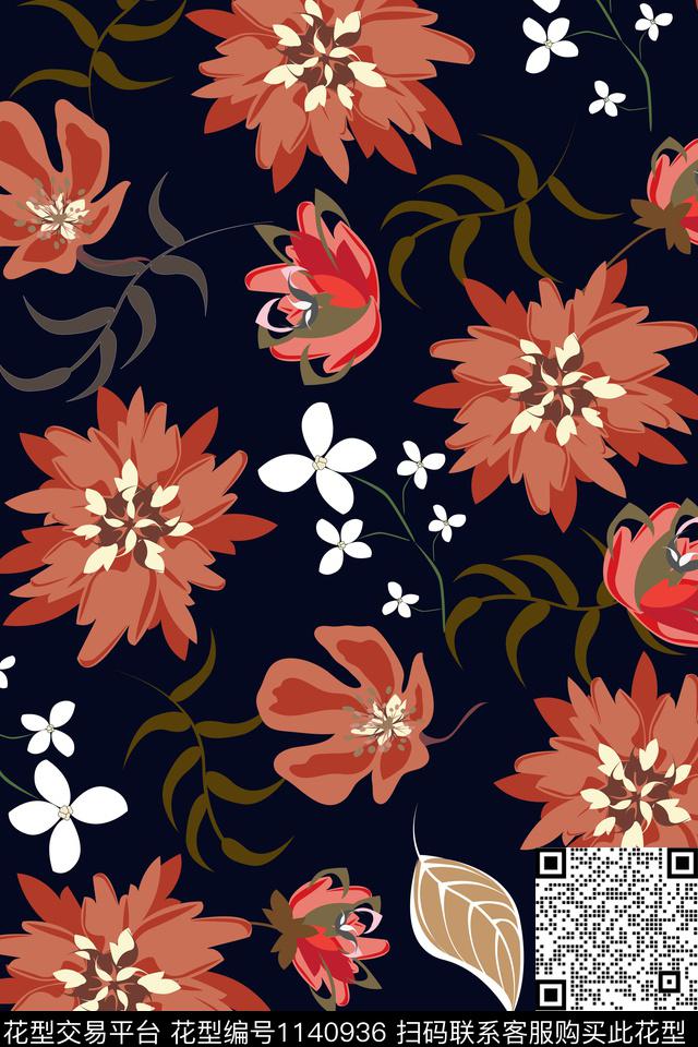 女装小碎花花卉数码印花华亿平台下载（图片编号: 1140936） - 瓦栏（Walan）