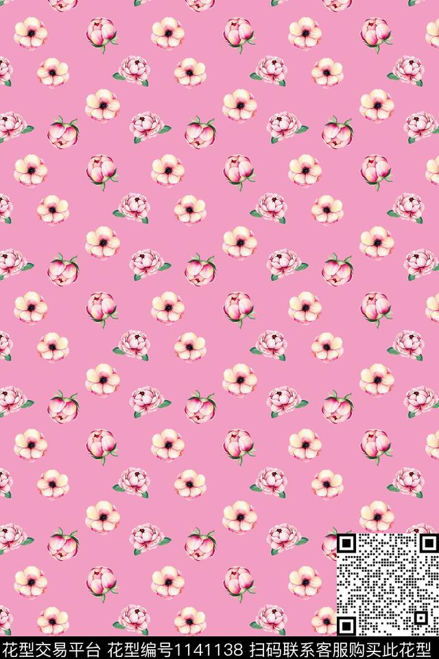 女装时尚小碎花传统印花华亿平台下载（图片编号: 1141138） - 瓦栏（Walan）