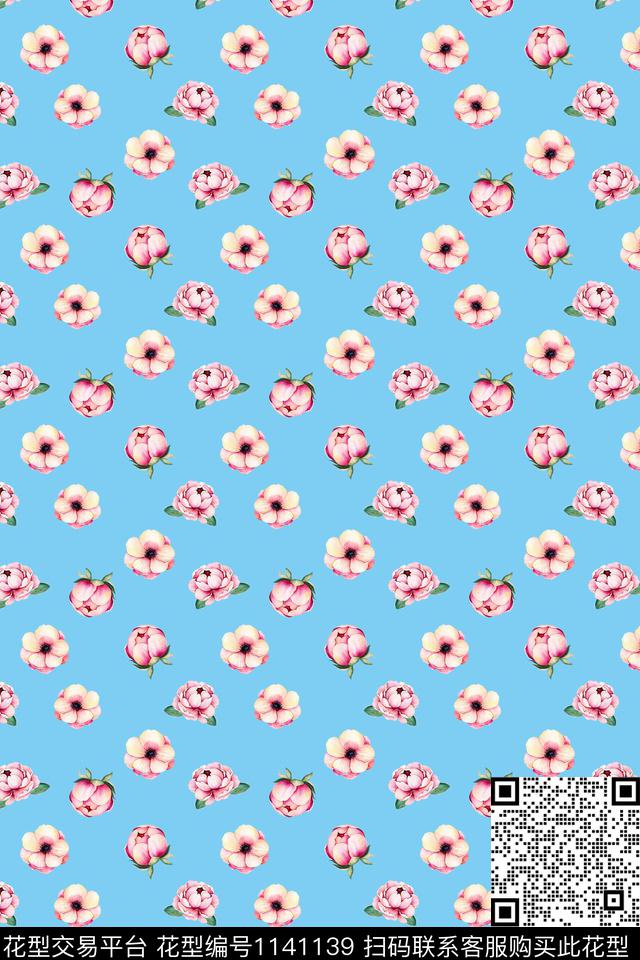 女装时尚小碎花传统印花华亿平台下载（图片编号: 1141139） - 瓦栏（Walan）