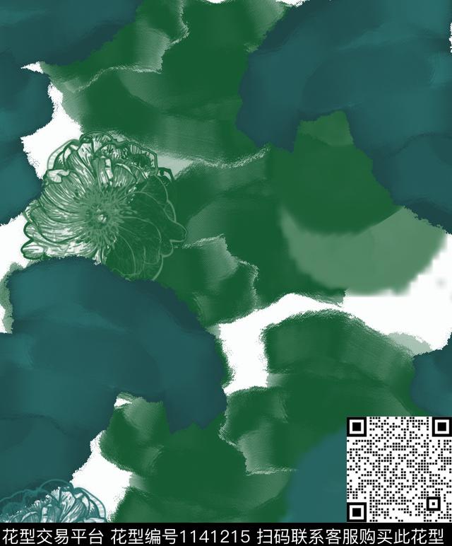 抽象条纹几何数码印花华亿平台下载（图片编号: 1141215） - 瓦栏（Walan）