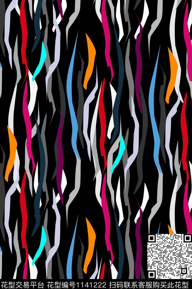 抽象男装家居服传统印花华亿平台下载（图片编号: 1141222） - 瓦栏（Walan）