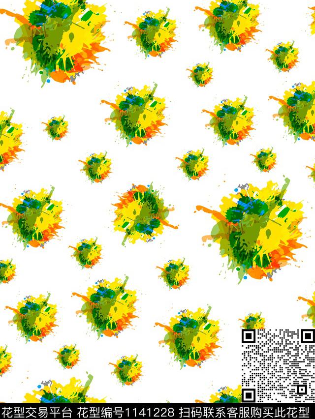 抽象女装数码华亿平台数码印花华亿平台下载（图片编号: 1141228） - 瓦栏（Walan）