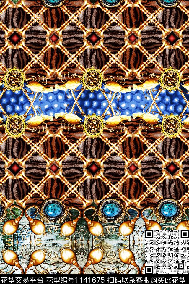 动物纹抽象其他数码印花华亿平台下载（图片编号: 1141675） - 瓦栏（Walan）
