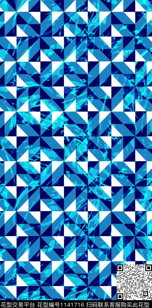 几何时尚泳装潮牌数码印花华亿平台下载（图片编号: 1141716） - 瓦栏（Walan）