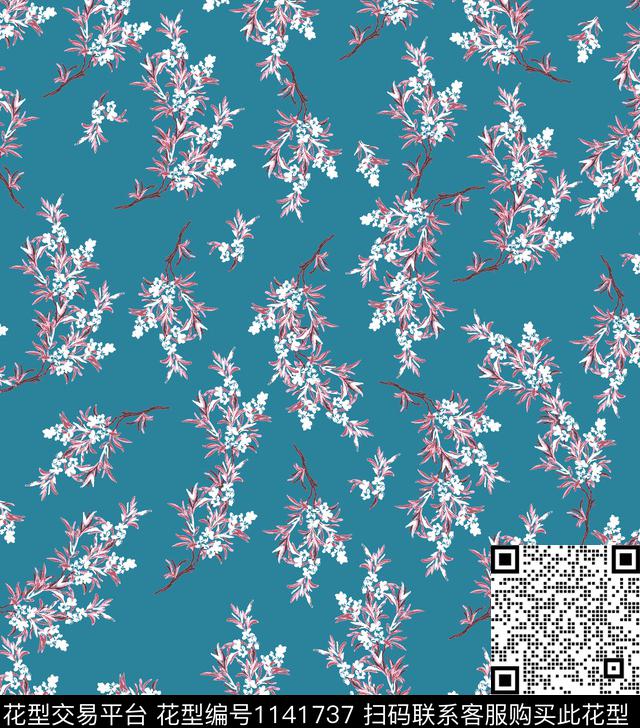 小碎花大牌风时尚泳装传统印花华亿平台下载（图片编号: 1141737） - 瓦栏（Walan）