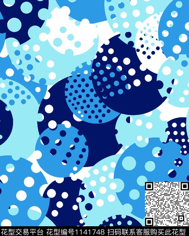 波点几何时尚泳装传统印花华亿平台下载（图片编号: 1141748） - 瓦栏（Walan）