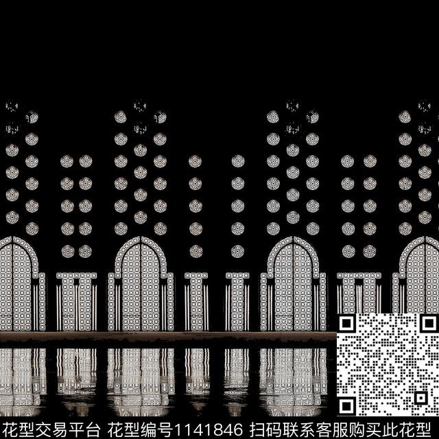 DIOR大牌风抽象数码印花华亿平台下载（图片编号: 1141846） - 瓦栏（Walan）