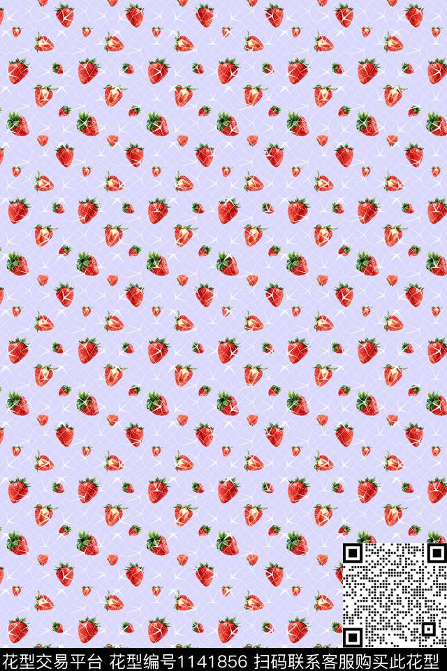 草莓女装小清新传统印花华亿平台下载（图片编号: 1141856） - 瓦栏（Walan）
