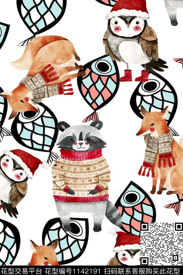 动物大牌风数码华亿平台数码印花华亿平台下载（图片编号: 1142191） - 瓦栏（Walan）