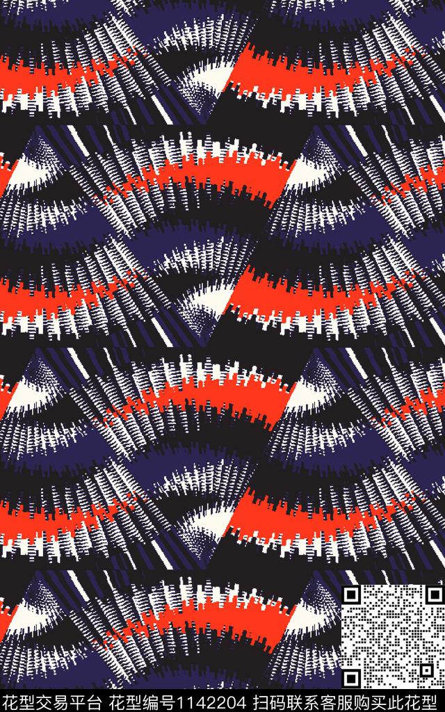 抽象大牌风肌理数码印花华亿平台下载（图片编号: 1142204） - 瓦栏（Walan）