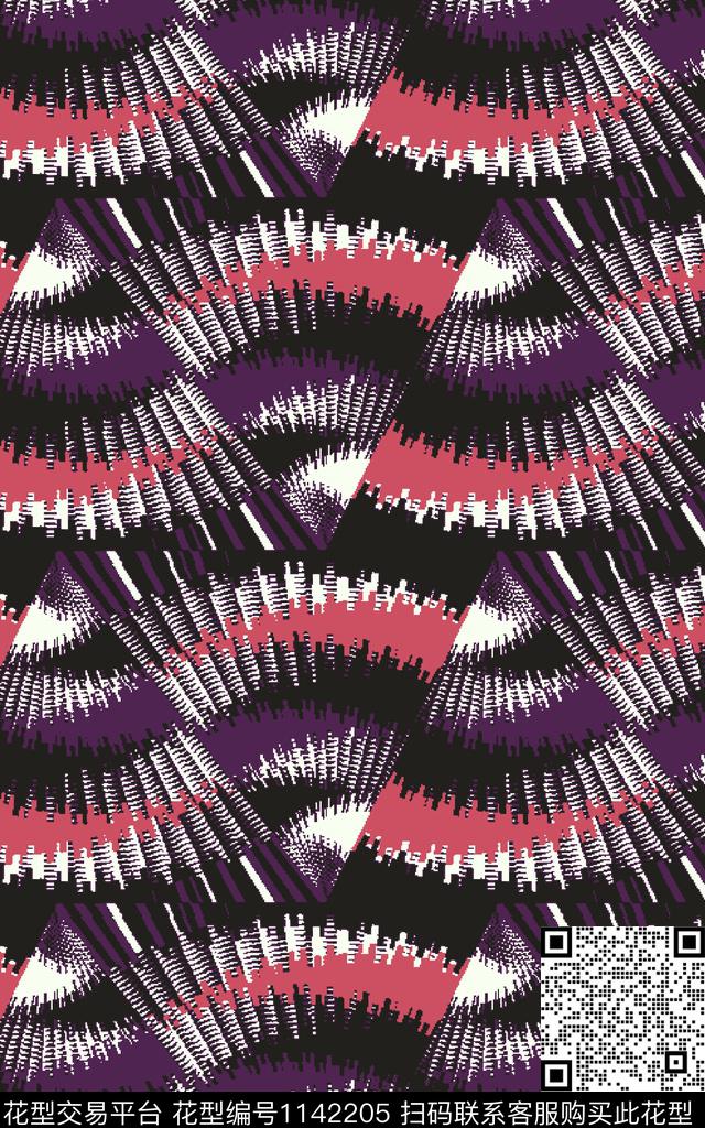 抽象大牌风肌理数码印花华亿平台下载（图片编号: 1142205） - 瓦栏（Walan）