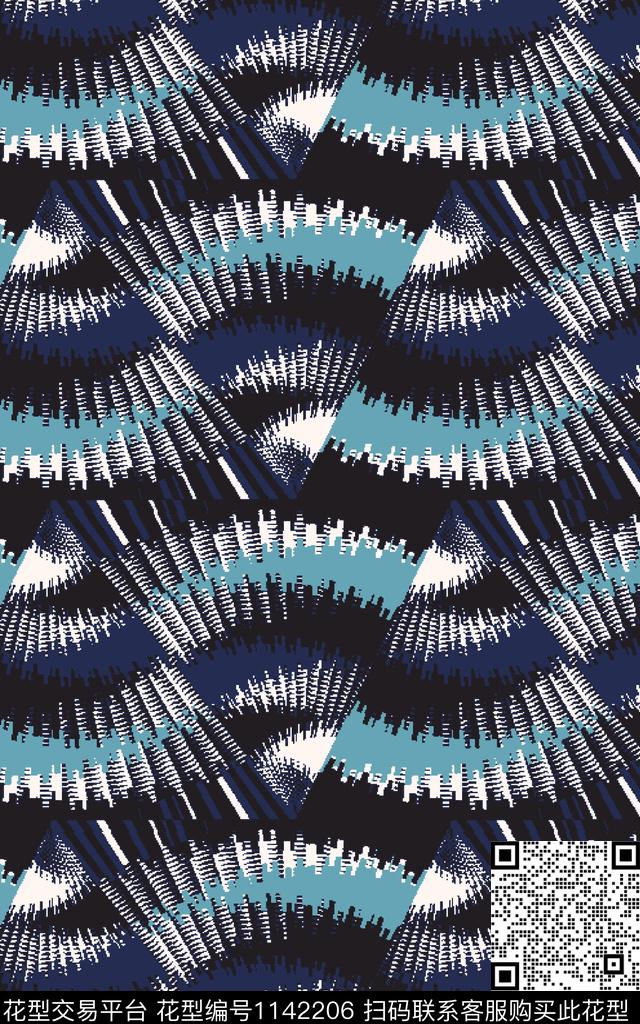 抽象大牌风肌理数码印花华亿平台下载（图片编号: 1142206） - 瓦栏（Walan）