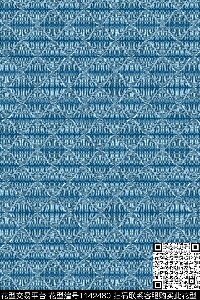 抽象男装格子条纹数码印花华亿平台下载（图片编号: 1142480） - 瓦栏（Walan）